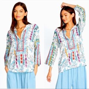 SOLD~$148~NEW!~XXL~Johnny Was Isla Blouse NWT